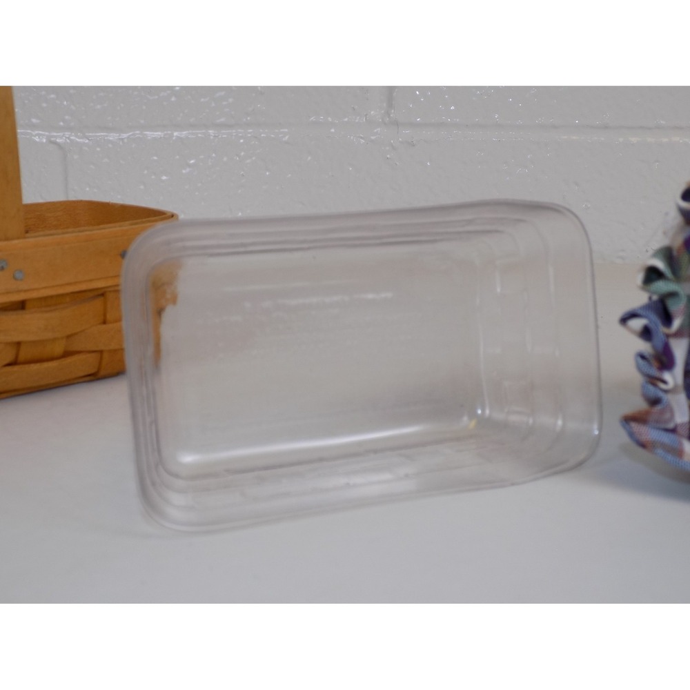 Parsley Booking Basket w/ Plaid Liner Protector & Card 2000 Longaberger Vintage - Picture 15 of 16